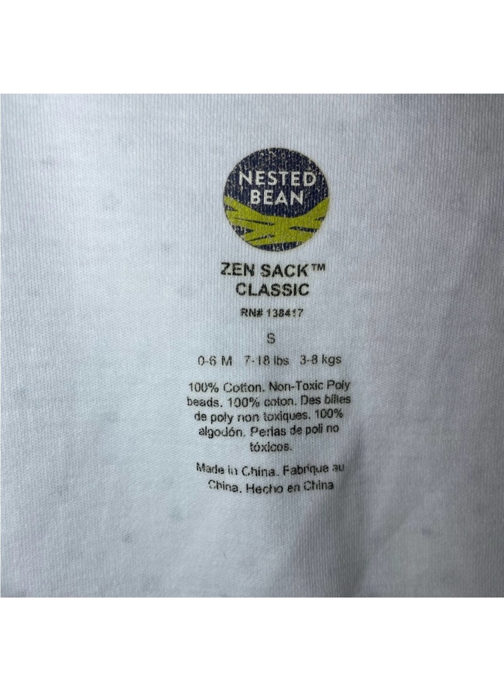 Nested Bean Sleep Sack - Picture 2 of 2
